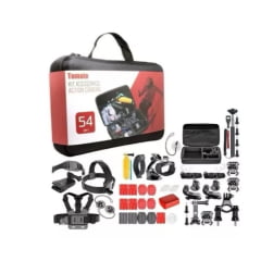 Kit Acessórios Action Camera 54 Em 1 Maleta Tomate Mt1101