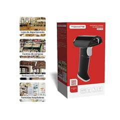 LEITOR DE CODIGO DE BARRAS 2D COM FIO 1M TOMATE MDK-103S