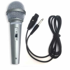 Microfone Dinâmico com Fio Unimex MC-106