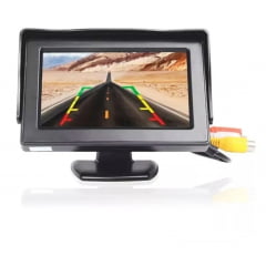 Mini Monitor 4.3 Knup - KP-CA401 Tela Automotiva Lcd Dvd Cam Ré