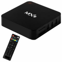 Smart TV Box MX9 4K Ultra HD Wi-Fi Android HDMI USB - DMIX