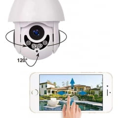 Camera Speed Dome IP Giratoria HD Wifi Externa Segurança Noturna Resiste Agua N1-200W
