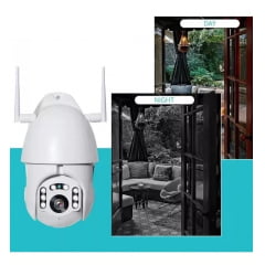 Câmera Speed Dome Ip Wi-fi Giratória Externo Alta Definição
