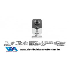 Câmera de segurança ip WiFi hikvision HikHome HD DS-2CD2410F-IW IR 10m 720p