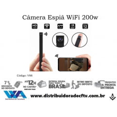 Mini Câmera ip wi-fi espiã 200w V88