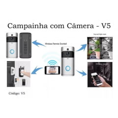 Vídeo Porteiro Ip Campainha Com Camera V5 Acesse Via Celular