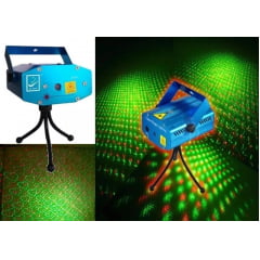 Mini Laser Led Projetor Raio Holografico Dj Festa Balada