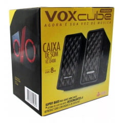 Caixa De Som Pc Notebook Super Bass Voxcube Vc-d400 8w