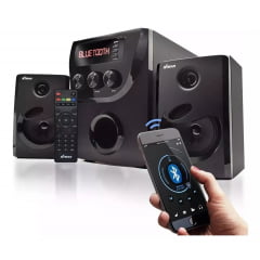 Caixa De Som 20w Bluetooth 2.1 Micro System Mp3 Fm Pc Tv