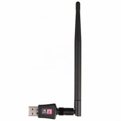 Adaptador USB Wifi com Antena Removivel Longa 150MBPS c / antena 5dBi - UW02-5DB - 02776