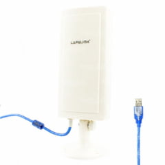 Antena Wifi Direcional 2.4 Ghz Cabo USB 10 Metros 14dBi - LF-D520