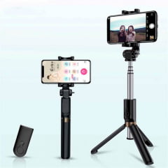 Bastão Selfie Bluetooth com Tripé - MZP-110