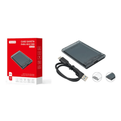 Case Externo Compatível com HD/SSD 2.5 e 3.5 Tomate MCE-3501