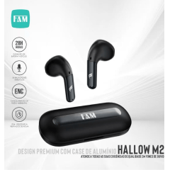 TM01 Fone de Ouvido Bluetooth 5.1 TWS Premium Wireless com Luz LED
