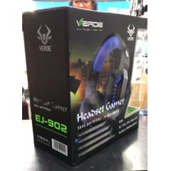 Fone de Ouvido Headset Gamer Azul para Ej 902 para Pc - Ps3 - Ps4 - Xbox One - Switch e Celular