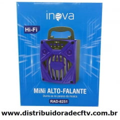 Promoção 05 Caixa de som Mini Alto-Falante Inova RAD-8251