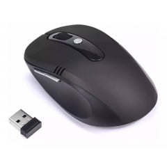 Mouse Óptico Sem Fio Usb Wi-fi Para Notebook E Pc