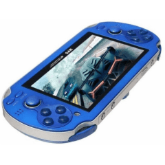PSP Mini 4.3” 64GB Azul – Video Game Portátil Retrô com 10.000 Jogos Clássicos
