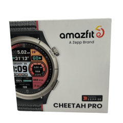 Relógio Smartwatch Amazfit Cheetah A2292 Pro Run Track Black com Bisel de Liga de Titânio