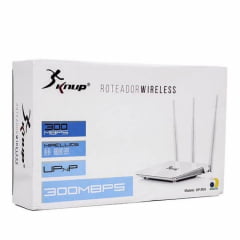 ROTEADOR WIRELESS COM 3 ANTENAS 300 MBPS KP-R04