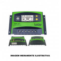 Controlador De Carga Solar 40a Lcd Usb Automático Digital
