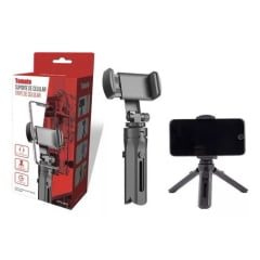 Tripé de Mesa para Celular Tomate MTG-079 Gira 360° Compacto