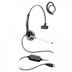 Fone Headset c/ Gancho Auricular Stile Top Due Compact Preto FELITRON