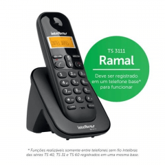 Telefone Sem Fio Intelbras Ts 3111 - Ramal - Sts original com nota e garantia 