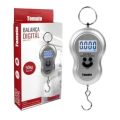 Balança Digital de Mão com Gancho Até 50kg Tomate STC-01 Portátil Balança Digital de Mão com Gancho Até 50kg Tomate STC-01 Portátil