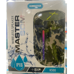 Caixa De Som 10W Resistente a água IPX6 Bateria Até 8 Horas Kimaster K500 camuflado 