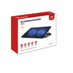 Base Gamer C3Tech para Notebook 2 Coolers LED Azul até 15.6' Silenciosa - NBC-50 V2BK