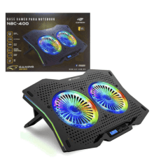 Base Gamer para Notebook C3Tech com Cooler LED RGB 17.3' - NBC-400BK