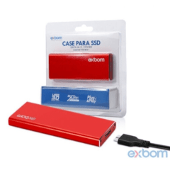 Case Mini Para Hd Ssd M.2 Sata III Ngff Usb 3.0 Alumínio 5 Gbps Exbom - 03385 - CGHD-M2B31