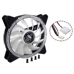 Cooler Fan 120mm com Led RGB Colorido 12V 1200Rpm Dex - DX-12M