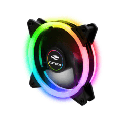 Cooler Fan C3Tech 12cm Com Anel Duplo Led ARGB F7-L210RGB