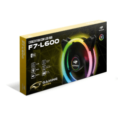 Cooler Fan C3Tech Kit com 2 unidades 12cm Led ARGB- F7-L600RGB