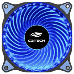 Cooler FAN C3Tech Storm 12CM 30 LED Azul - F7-L130BL