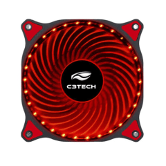 Cooler Fan C3Tech Storm 12cm 30 Leds Vermelho - F7-L130RD