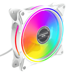 Cooler Fan RGB para Gabinete 120mm Branco HOOPSON - CL-150B