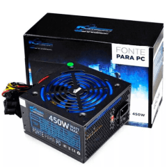 Fonte ATX Gamer 450w com Conexão Sata3 Bivolt - KP-533