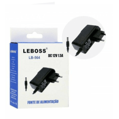 Fonte De Alimentação 12V 1.5A para CFTV Leboss - LB-564