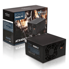 Fonte Gamer ATX 400w 24 Pinos Bivolt Cowboy Knup - KP-532