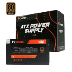 Fonte Gamer Atx 500W Ktrok 80 Plus Bronze Silenciosa - KT-PS500W