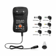 Fonte Universal Com 6 Plugs e Regulagem de Voltagem Exbom - FNTU-MT30W6U