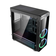 Gabinete Gamer C3Tech Mid Tower 2 Coolers s/ Fonte - MT-G1000BK