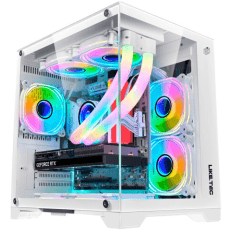 Gabinete Gamer Cube Mad Rock Snow Micro Atx Com 4x FAN RGB - Liketec