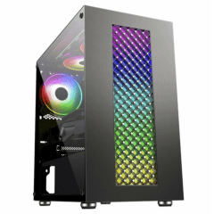 Gabinete Gamer K-Mex Bifrost III Led RGB Mid Tower - CG-01RU