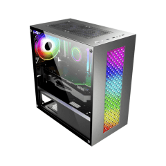 Gabinete Gamer K-Mex Bifrost III Led RGB Mid Tower - CG-01RU