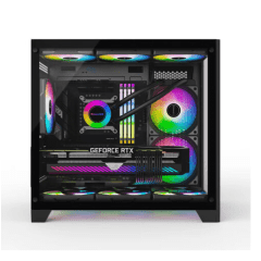 Gabinete Gamer Kirra Dark Liketec com 4X FAN