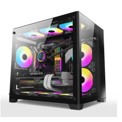 Gabinete Gamer Kirra Dark Liketec com 4X FAN